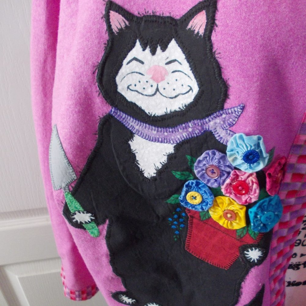 Open Front Cat Top Light Jacket XL